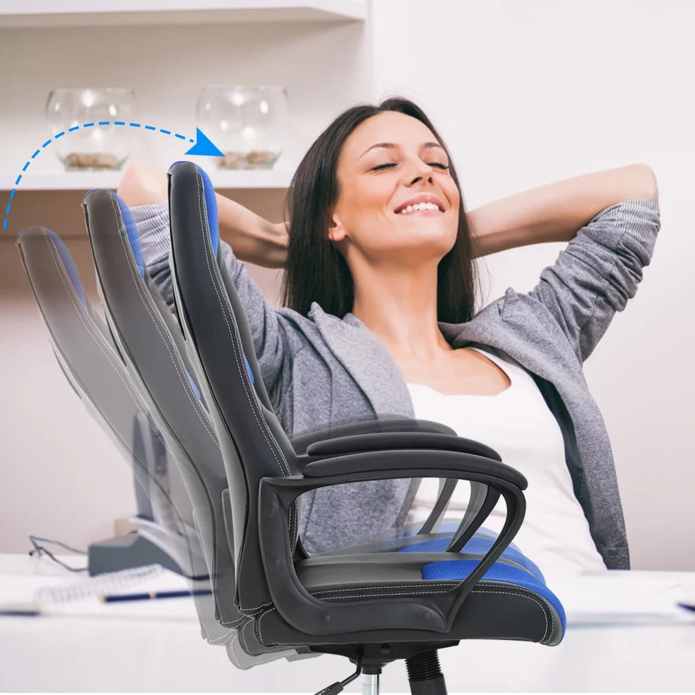 Blue Ergonomic Office Chair with Lumbar Support K511328