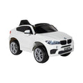 White 6V Ride-On Car with Rechargeable Battery F448