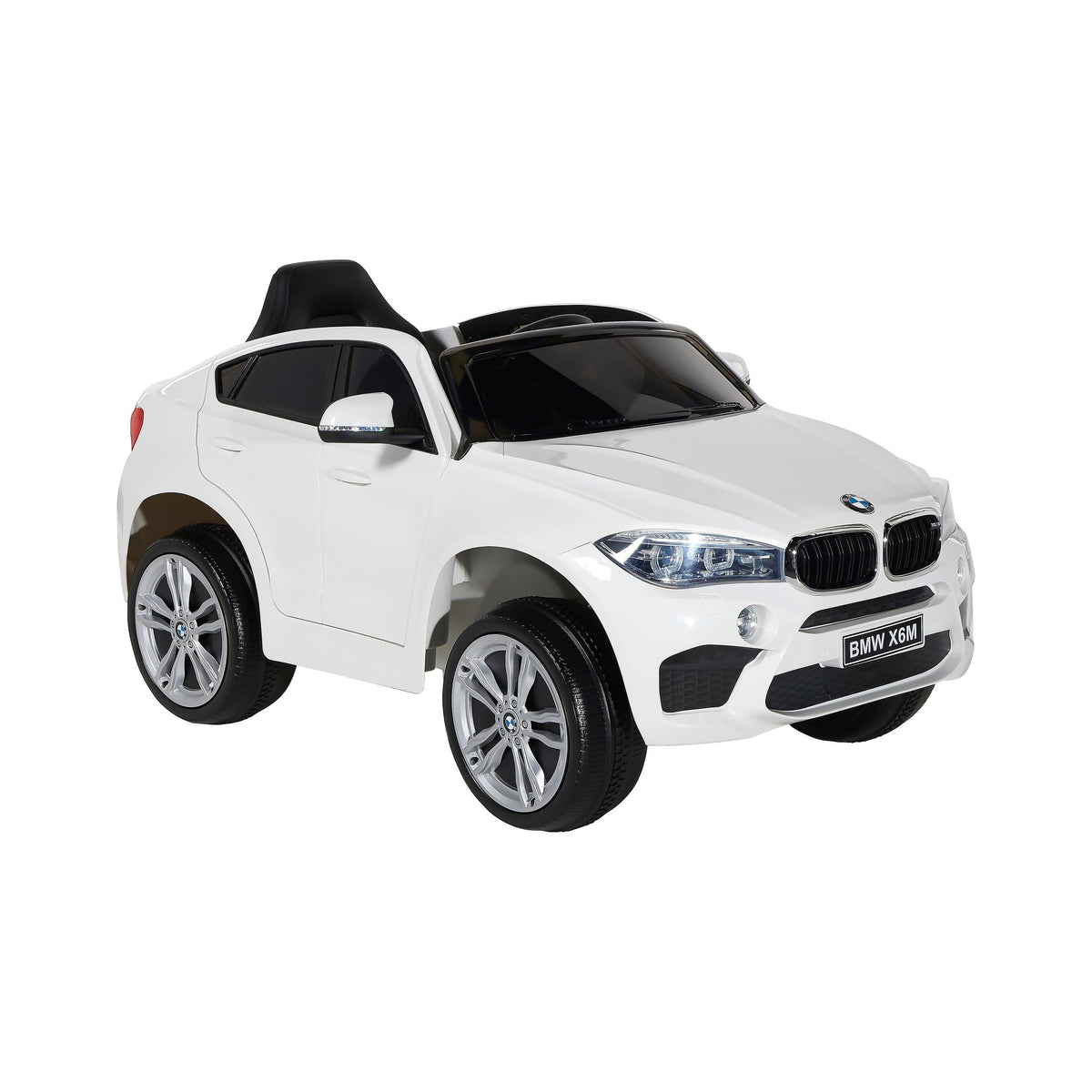 White 6V Ride-On Car with Rechargeable Battery F448