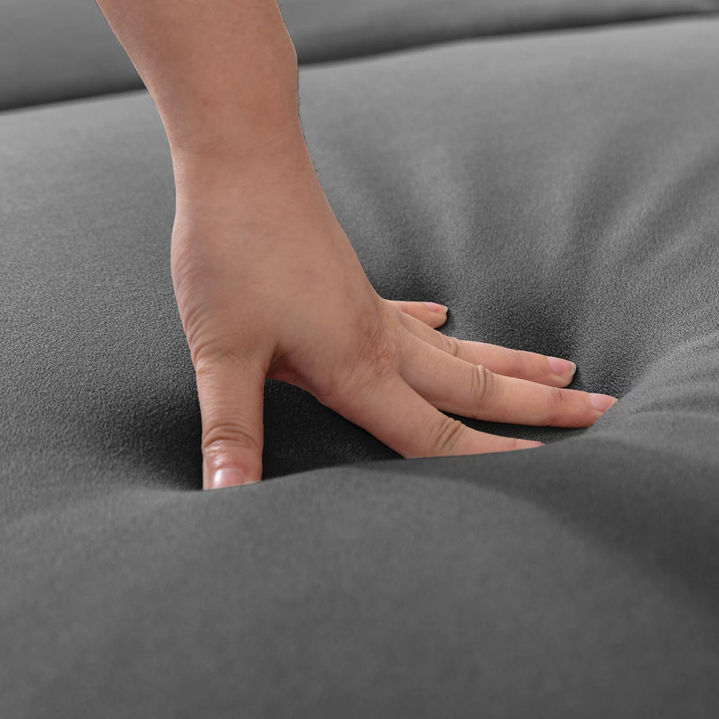 Light Gray L Shape Sectional Sofa O966