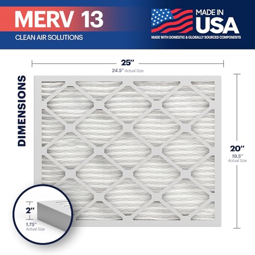 16x25x1 MERV 13 Pleated Air Filter 4-Pack R99874