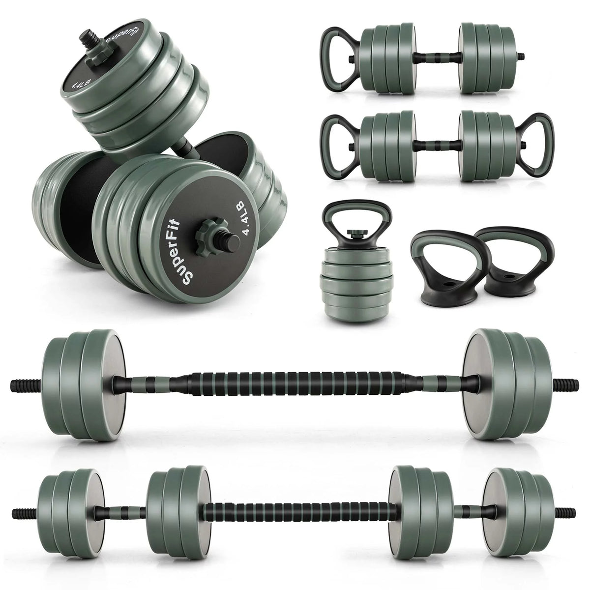 4 in 1 Adjustable Dumbbell Set 92lbs U36802