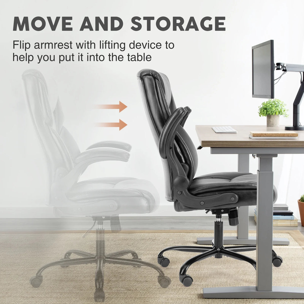 PU Leather High Back Ergonomic Office Chair G839952