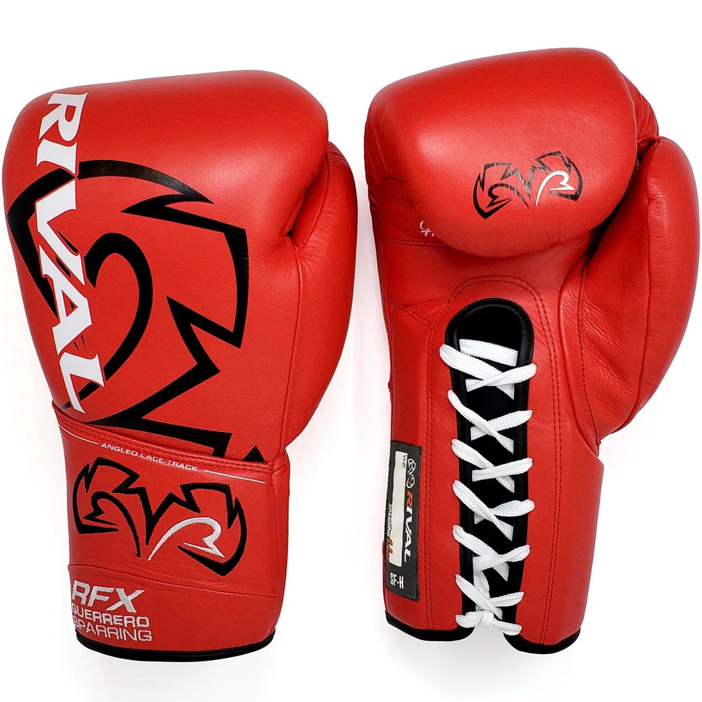 Red 12 oz Lace-Up Sparring Gloves K345507