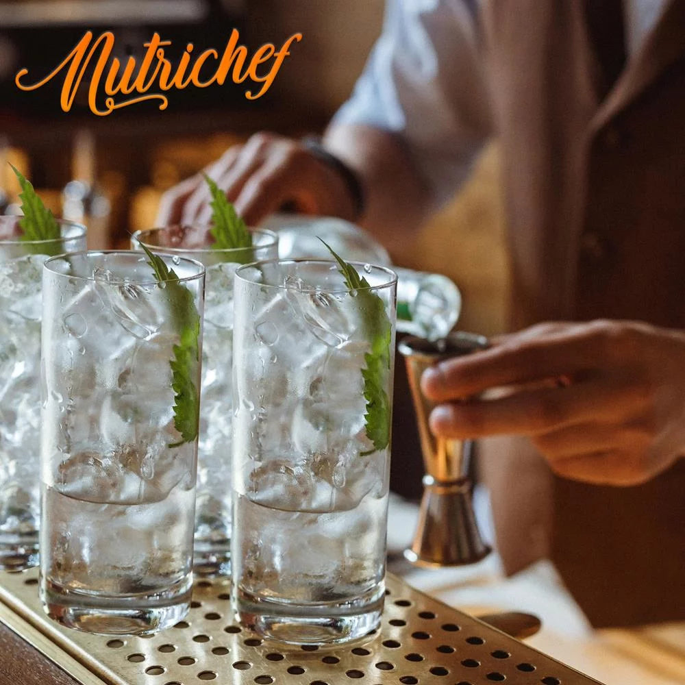 Set of 2 Clear Highball Drinking Glasses B63540