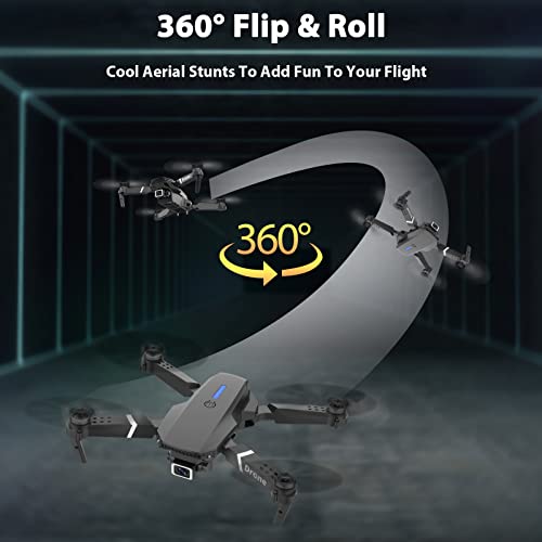 Foldable RC Quadcopter with Dual Camera, 1080P FPV, 3 Batteries W964370