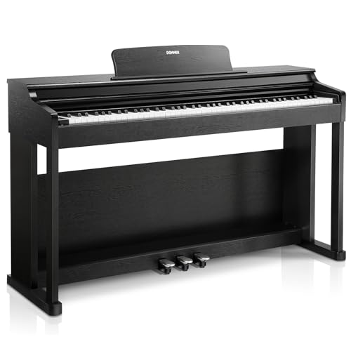 88-Key Weighted Action Digital Piano with Stand and Pedals Black X510108