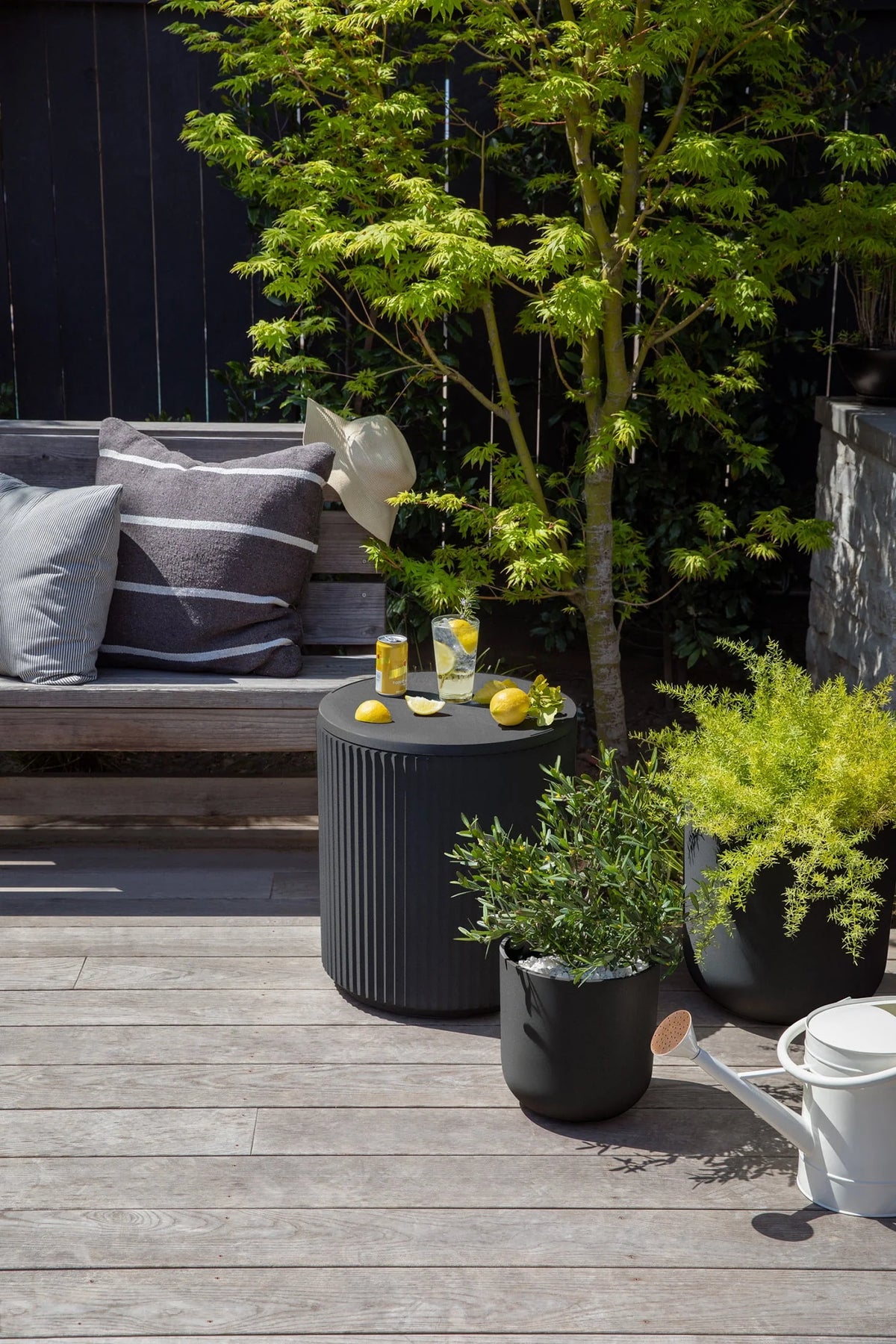 White Side Table K8358
