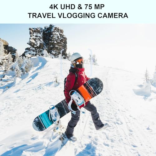 6K 64MP Compact Digital Camera with Microphone W1309