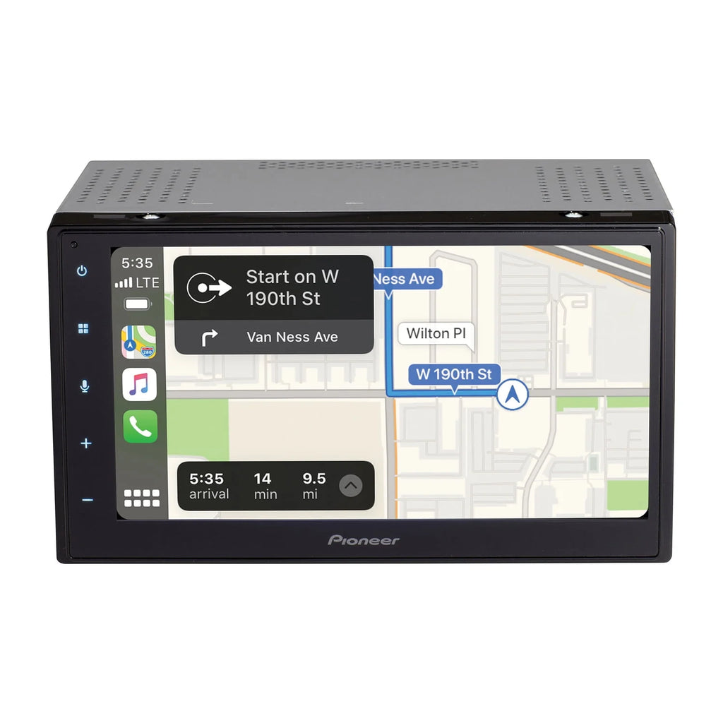 6.8-In. Double-DIN Digital Media Receiver with Touch Screen, Bluetooth, and Apple CarPlay/Android Auto T78975