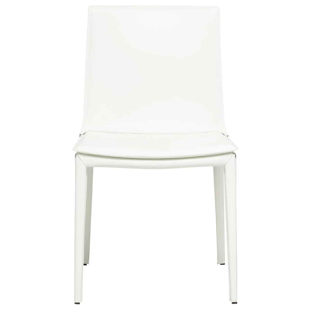 White Leather Dining Chair N5061