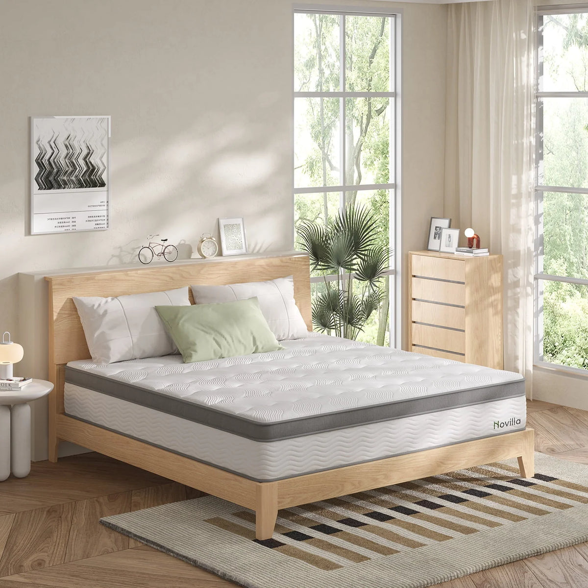 10 Memory Foam Pocket Spring Hybrid Mattress C72775