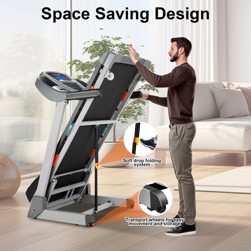 300LBS 3.25HP Electric Treadmill with Auto Incline P156338