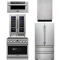 Electric Range, Refrigerator, Dishwasher, Microwave and Wine Cooler O706