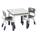 Adjustable Kids Activity Table with 2 Chairs X918485