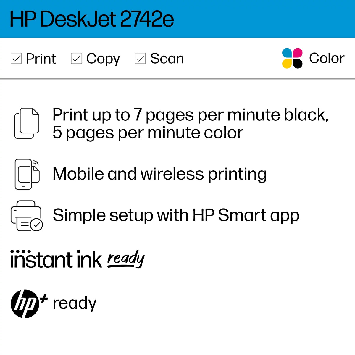 Wireless Color All-in-One Inkjet Printer H61257