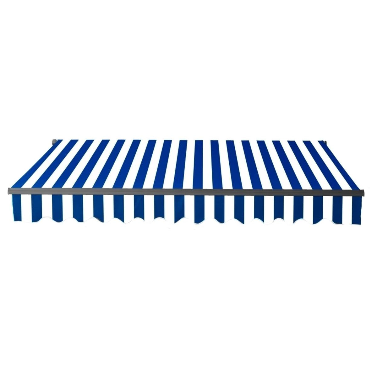 Black Frame Motorized Retractable Patio Awning 12'x10' Q242957