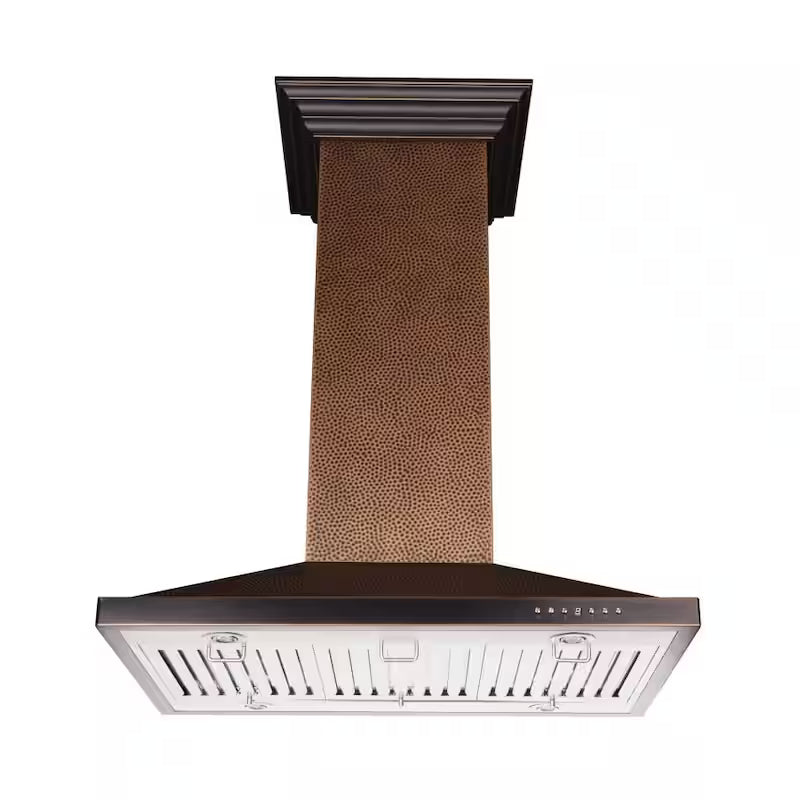 36 in. 400 CFM Convertible Island Mount Range Hood with LED Light U88909