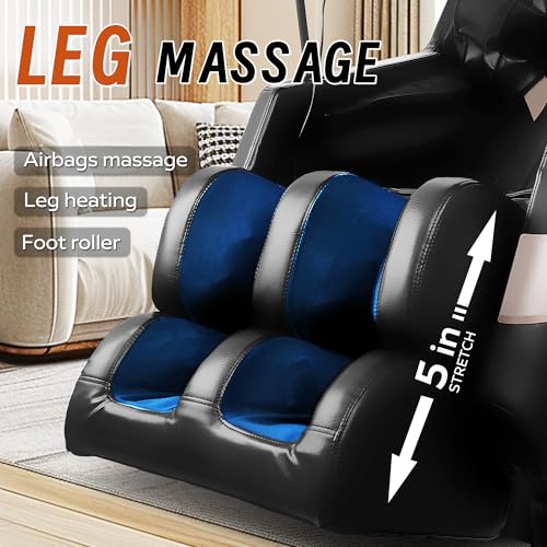 Black Full Body Zero Gravity Massage Chair with Heating V892856