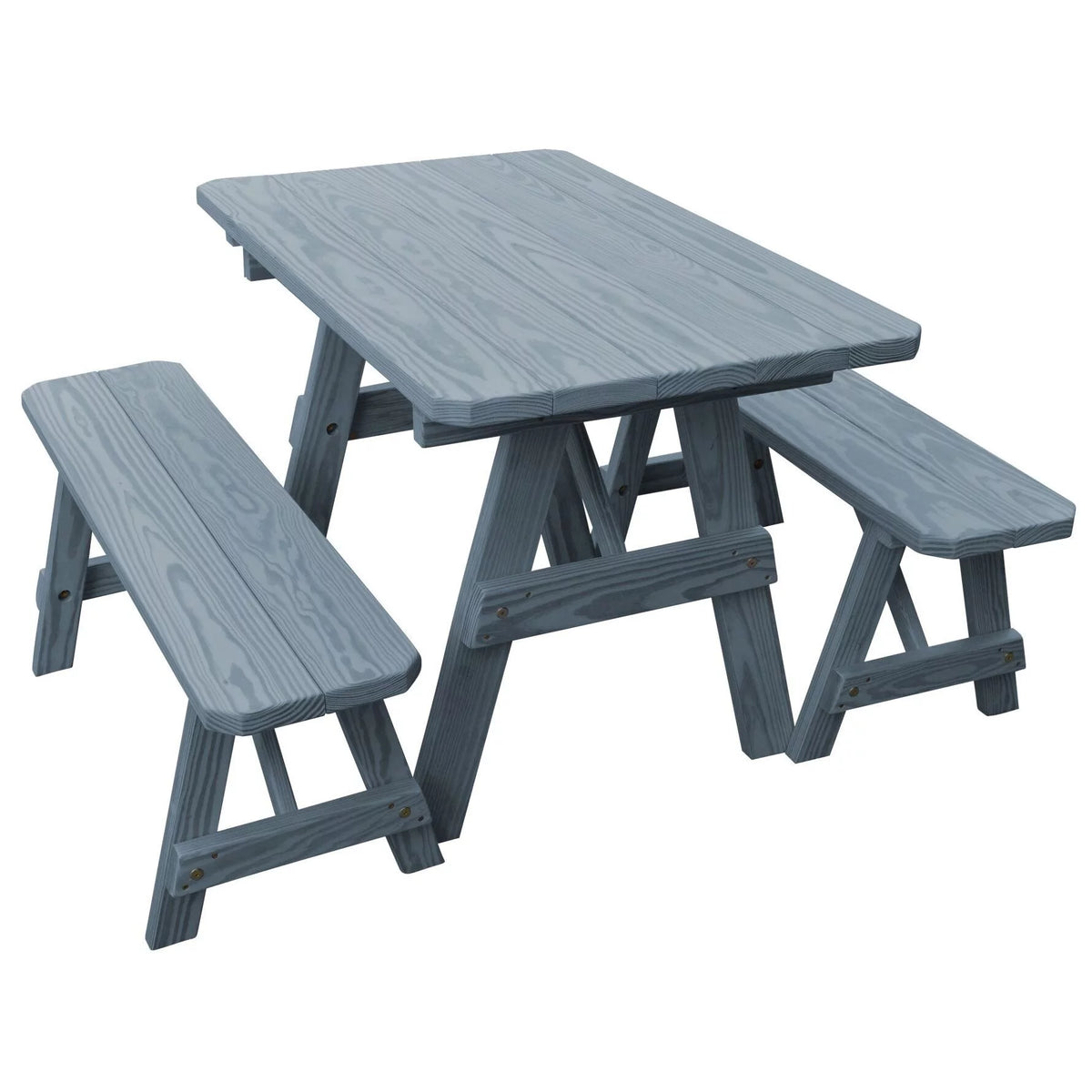 Pressure Treated Pine Picnic Table with 2 Benches I528365