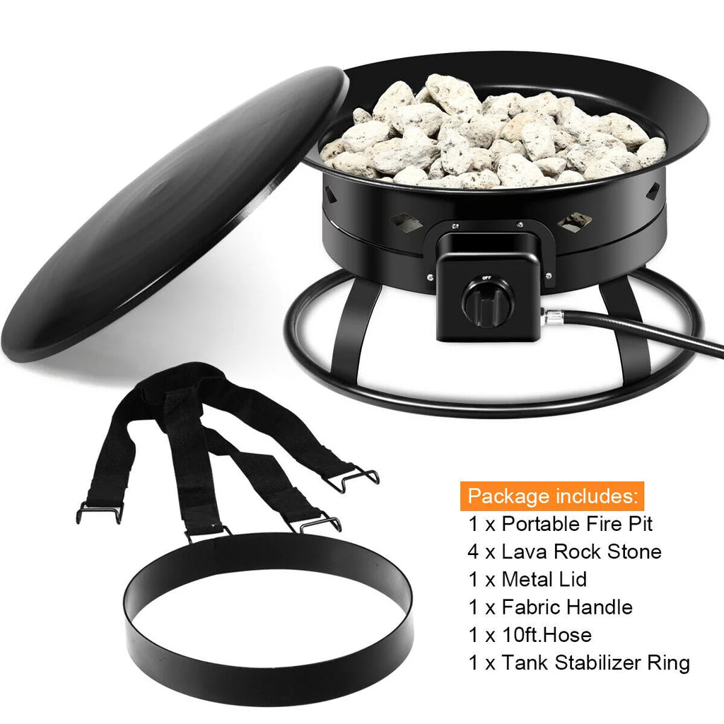 Portable Propane Fire Pit V9655