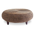 Round Table with Wicker Woven Hardwood Frame Y537559