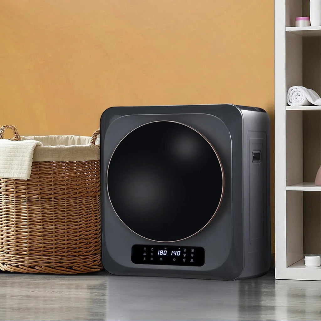 Compact Electric Laundry Dryer with Stainless Steel Drum V985388