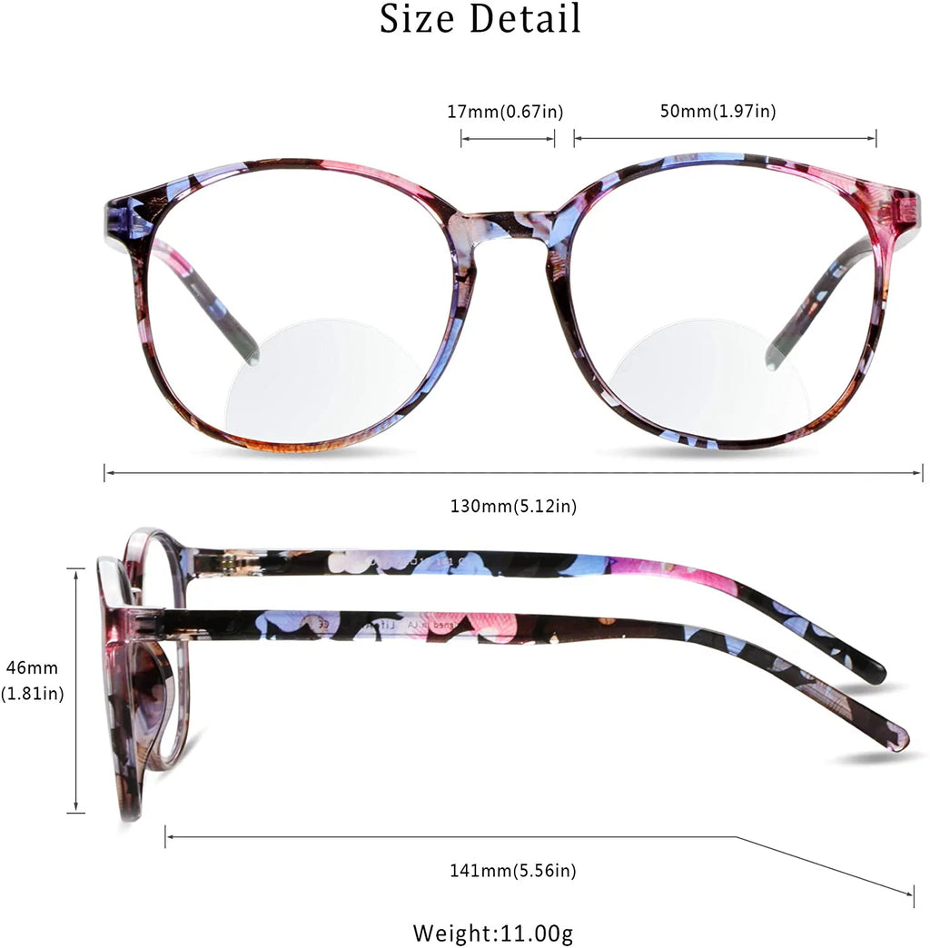 Bifocal Reading Glasses with Round Lenses N489642