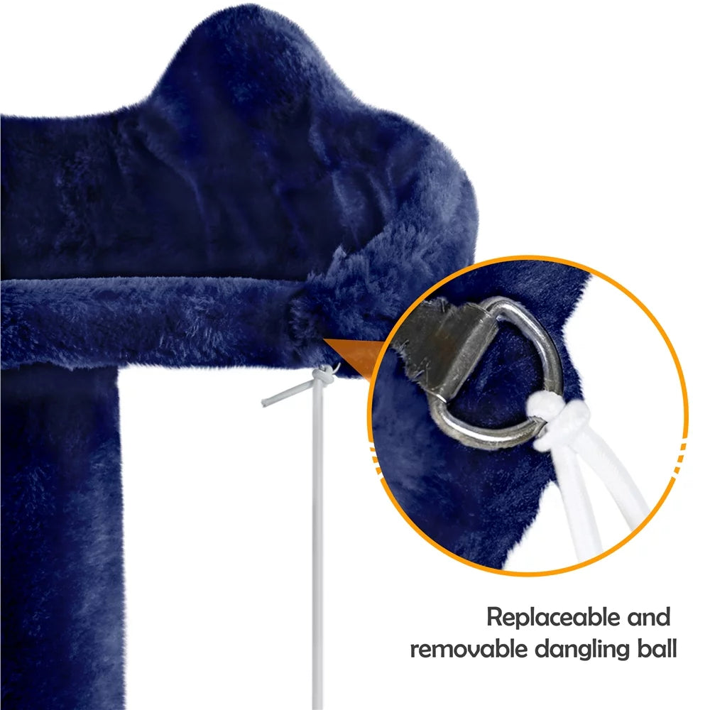 54" Double Condo Cat Tree with Scratching Post Tower B957804