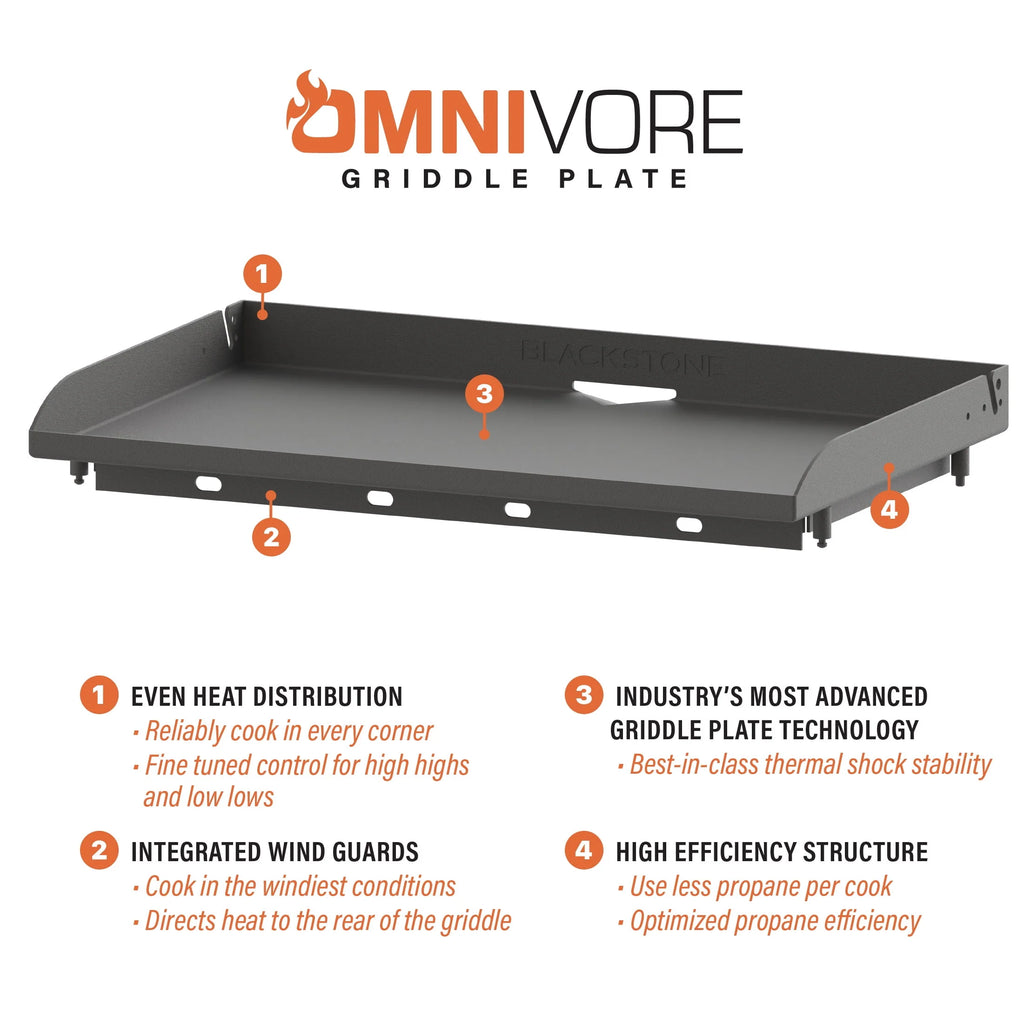 4-Burner Propane Griddle with Hard Cover Y786058