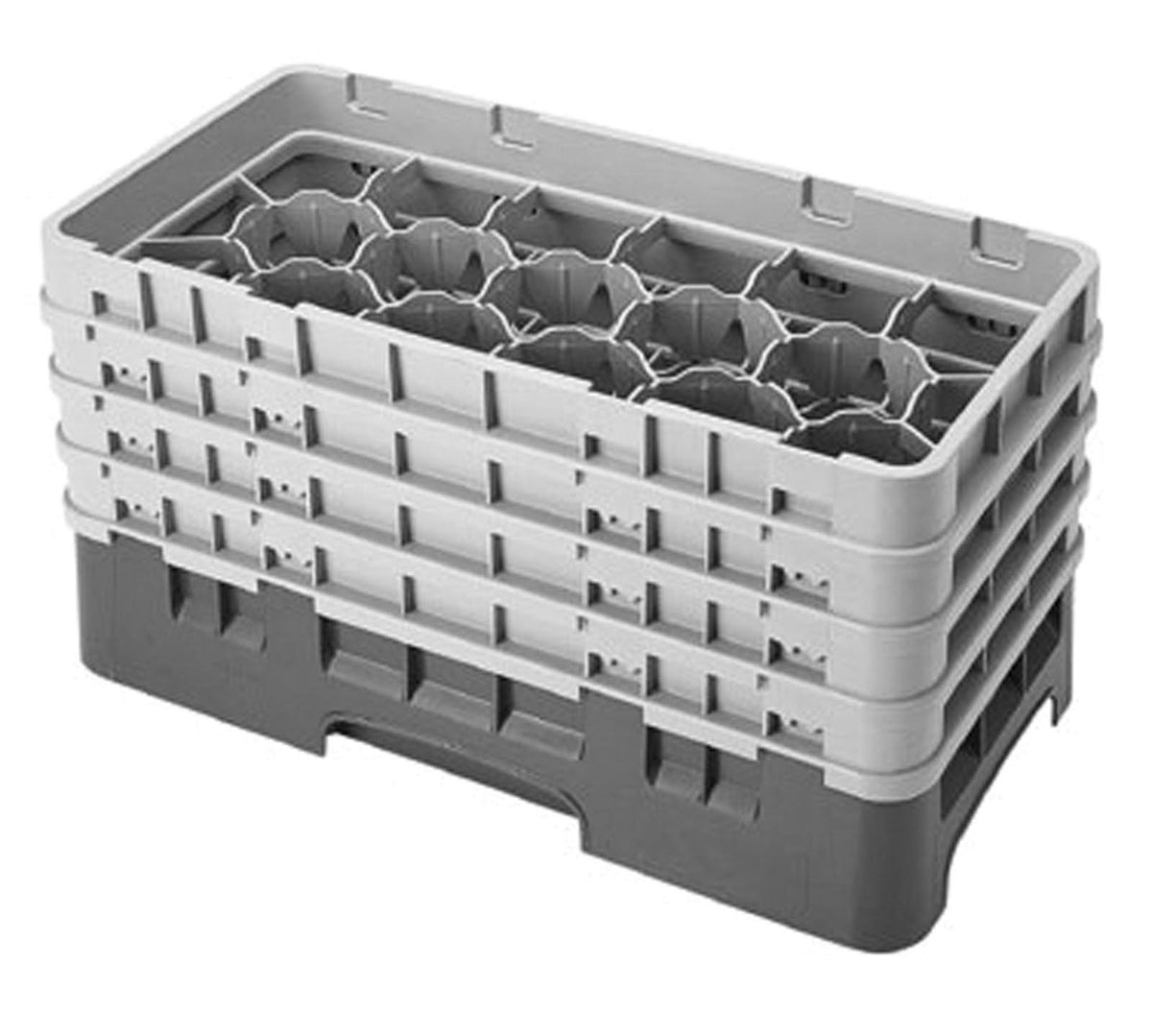 17 Compartment Half Size Glass Rack P727655