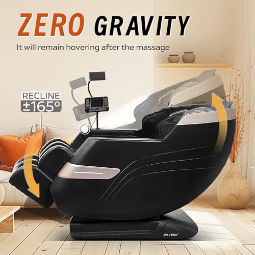 Black Full Body Zero Gravity Massage Chair with Heating V892856