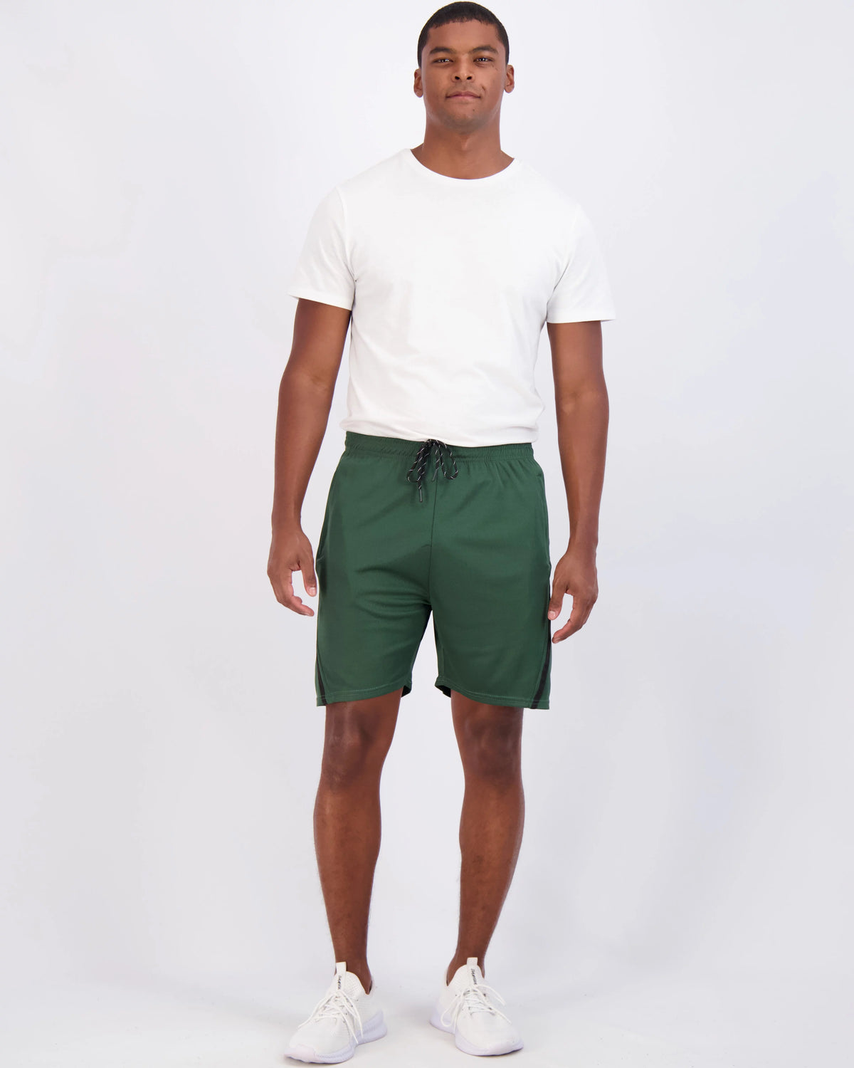 4 Pack Men's Quick Dry Mesh Athletic Shorts with Zipper Pockets Y7295