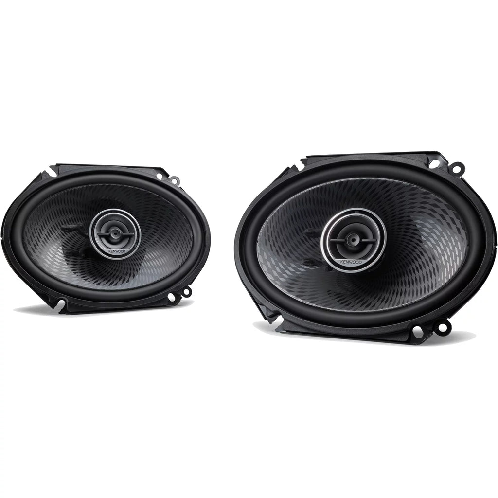 Black 6-in. x 8-In. 2-Way Full-Range Speakers, 2 Pack T817