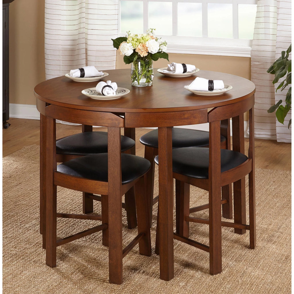 5 Piece Brown MDF Dining Set Y8339