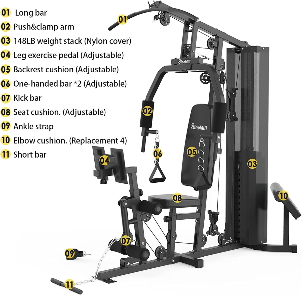 Multifunctional Full Body Home Gym Equipment P899496
