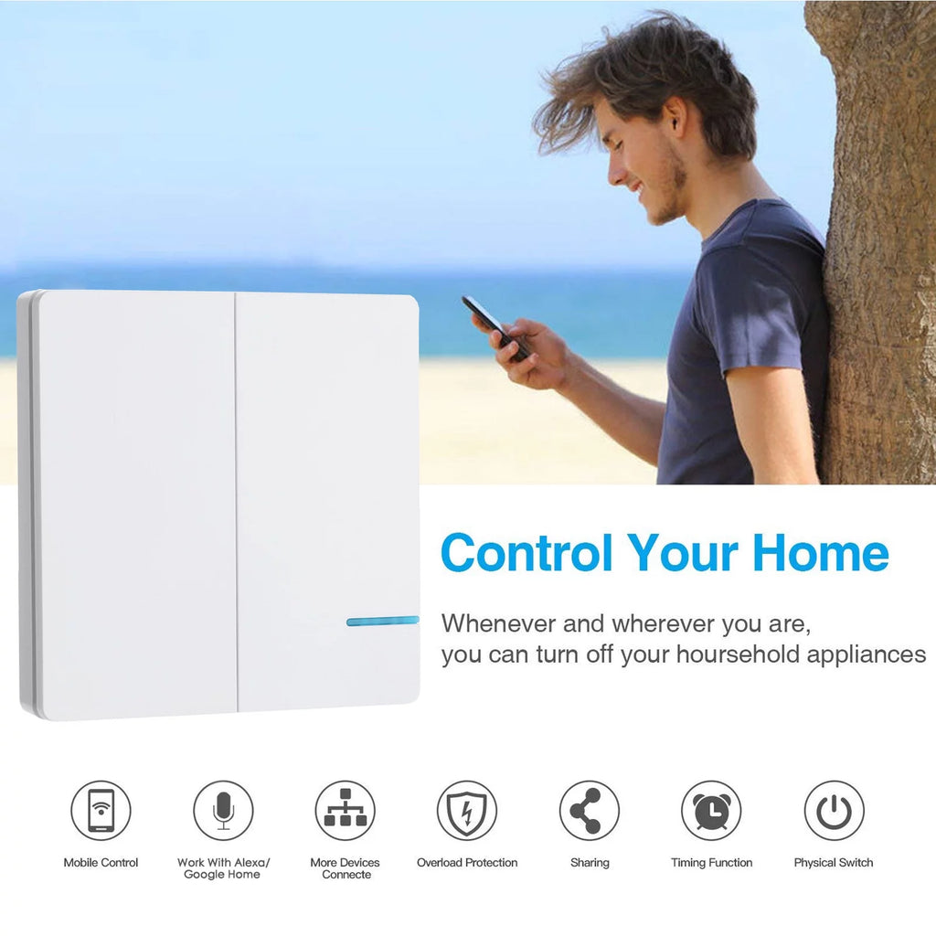 WiFi Wall Switch with 4x WIFI Receiver S35619