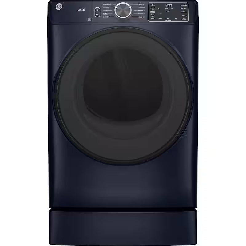 7.8 cu. ft. Smart Front Load Electric Dryer Sapphire Blue H8115