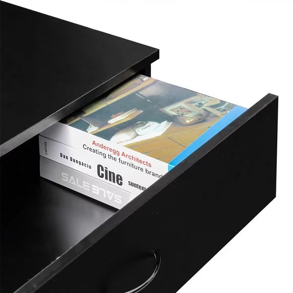Black 4 Drawer Bedside Table G72321