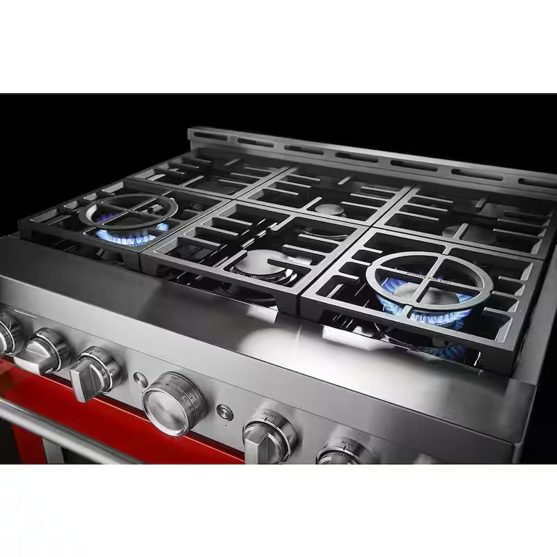 5.1 cu. ft. Smart Gas Range with Self-Cleaning and True Convection in Scorched Orange X351