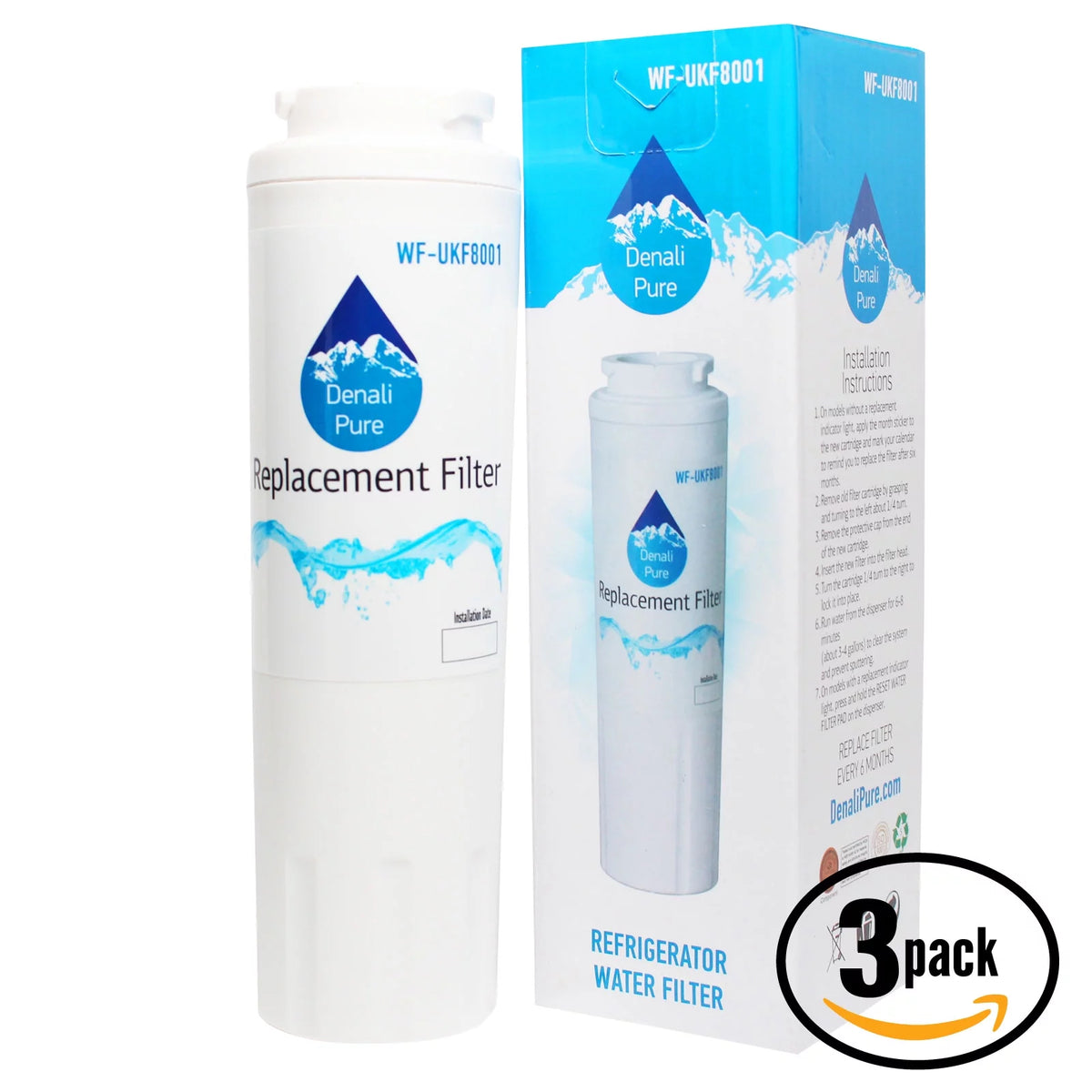 3-Pack Refrigerator Water Filter Cartridge B93999