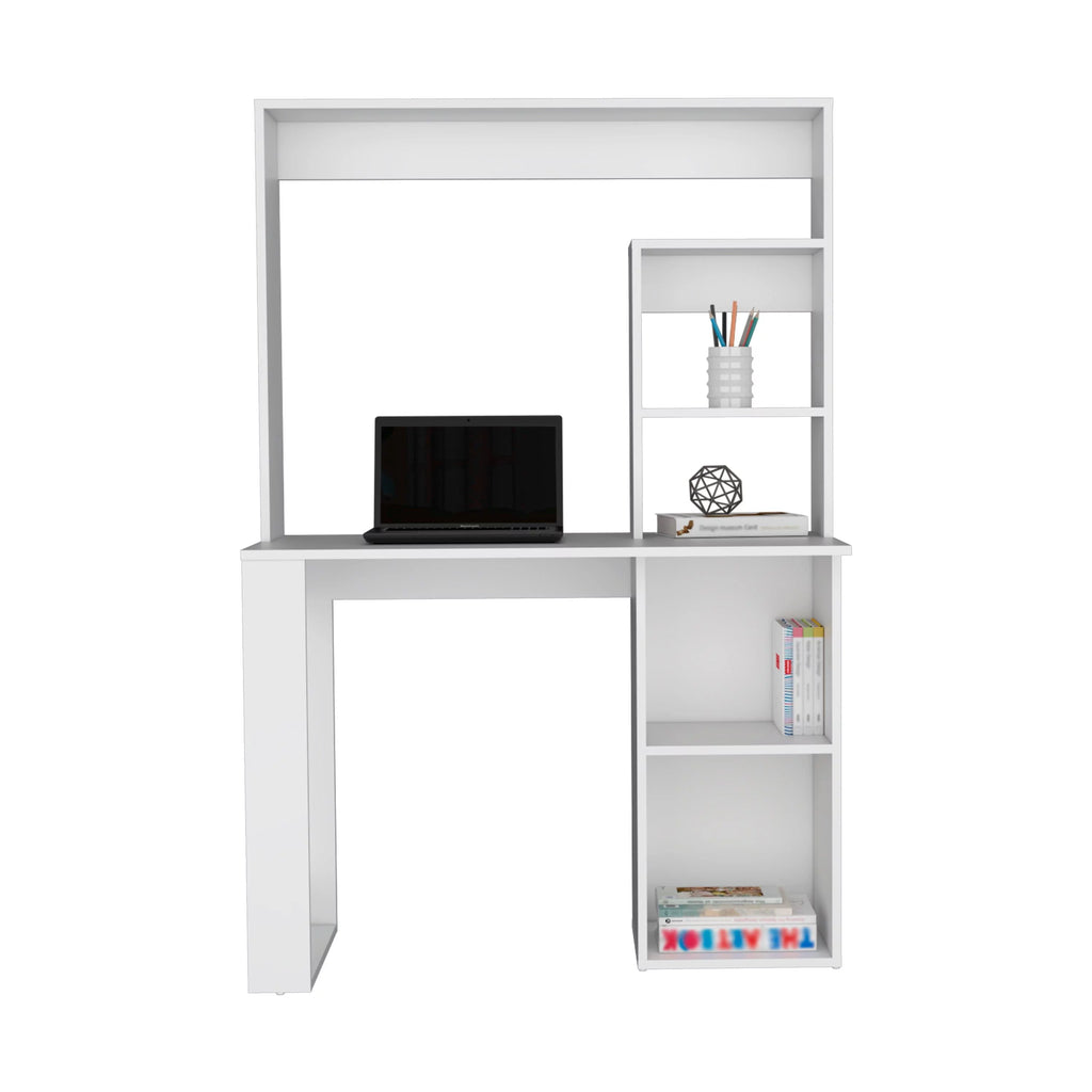 Desk With Hutch and Shelves I7010