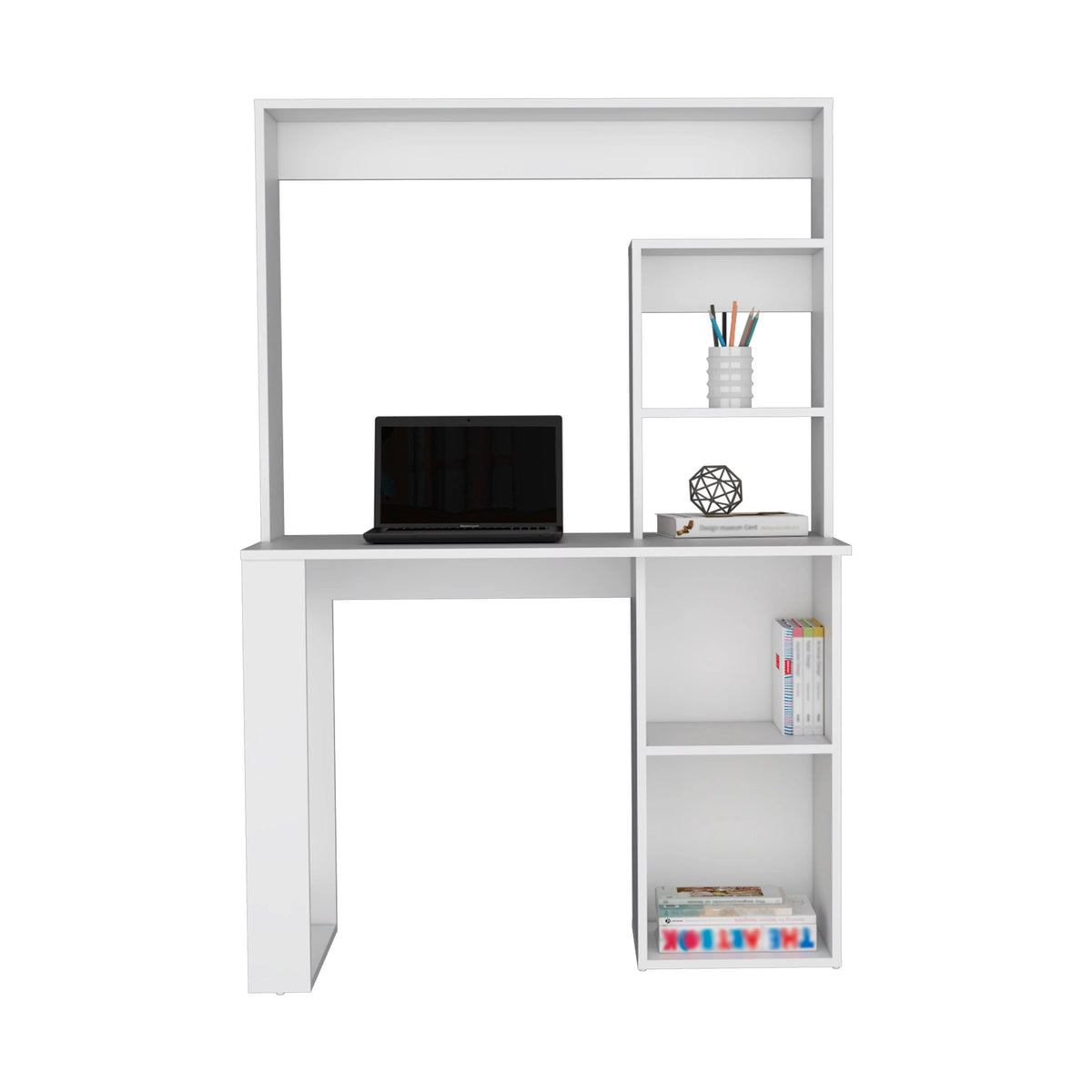 Desk With Hutch and Shelves I7010