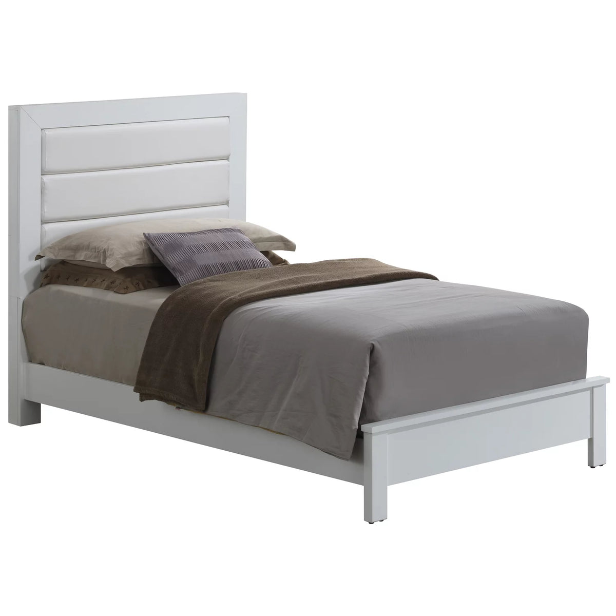White Twin Bed H55315
