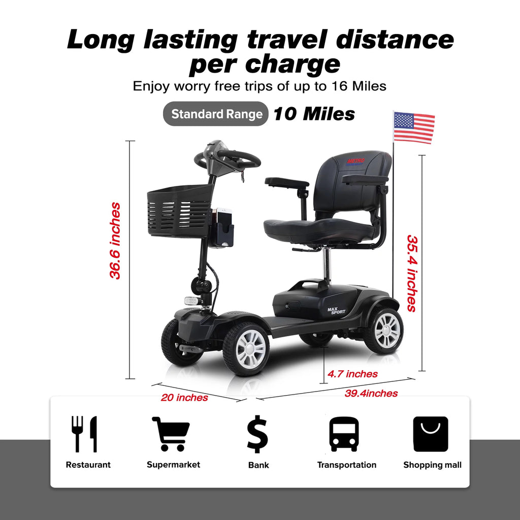 Foldable Mobility Scooter for 300 lbs V996802