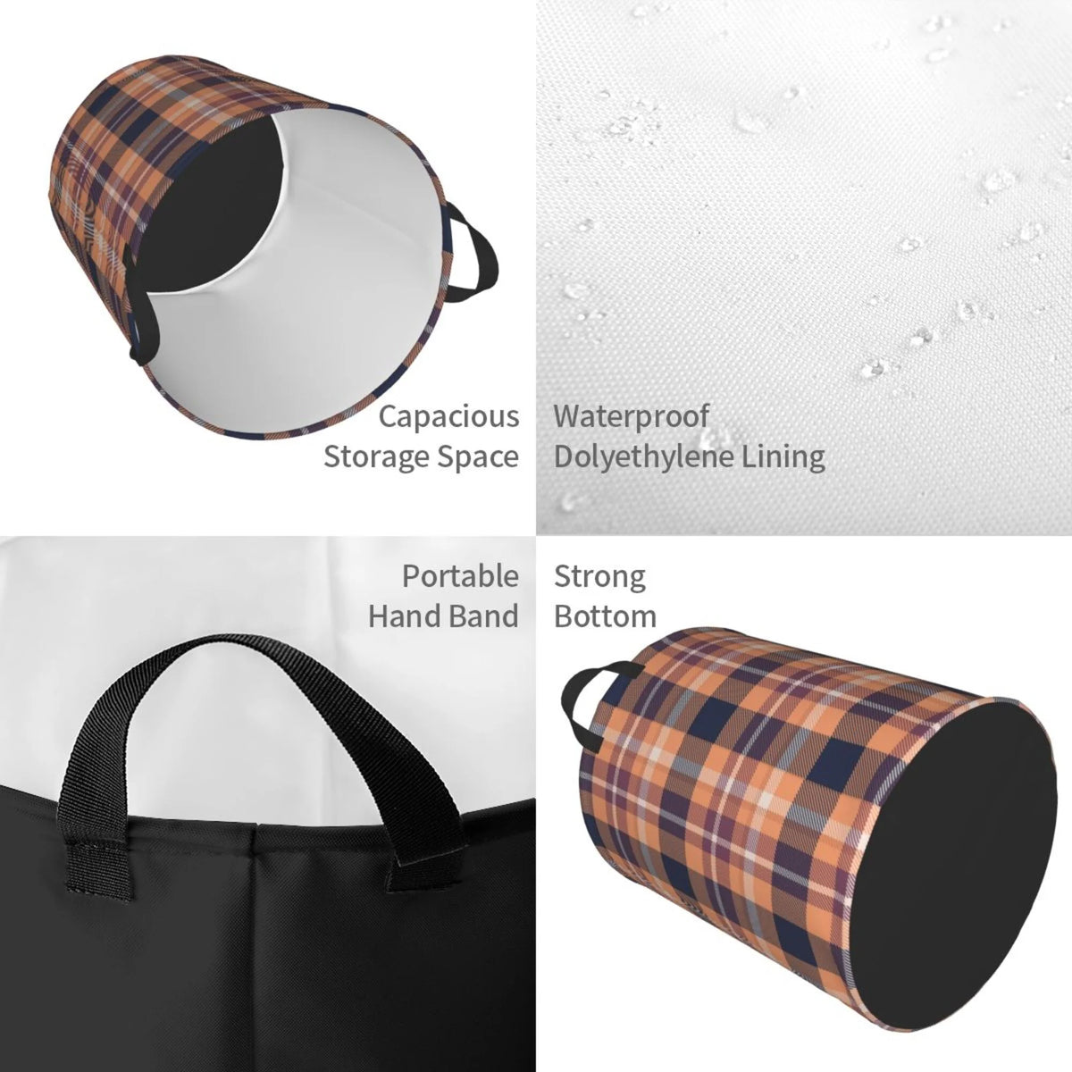 Waterproof Laundry Hamper with Handle B351670