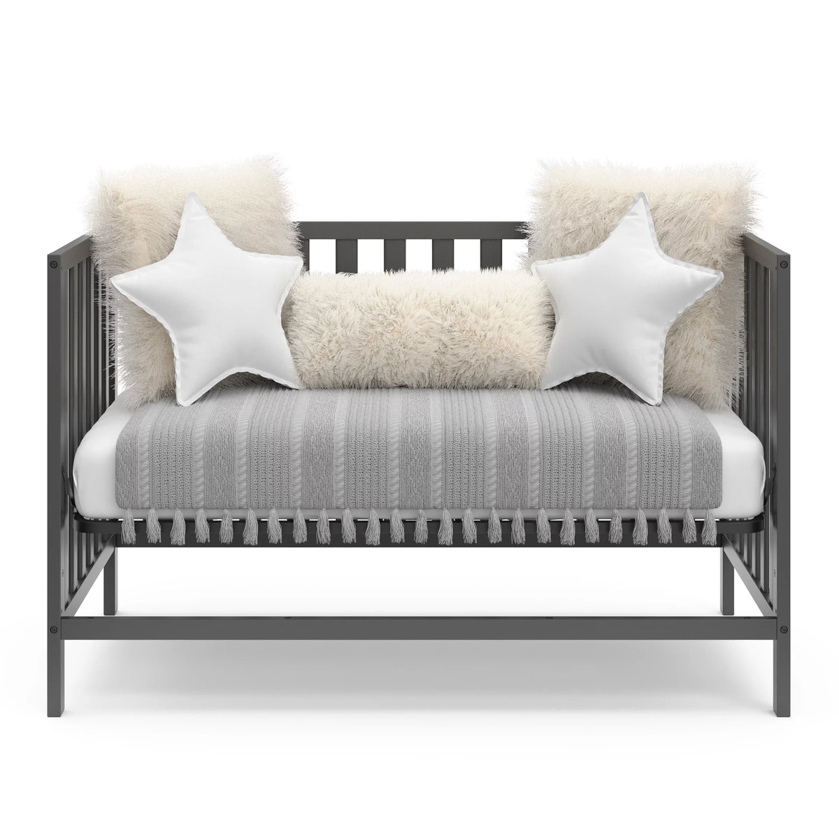 Gray 4-in-1 Convertible Baby Crib P814201