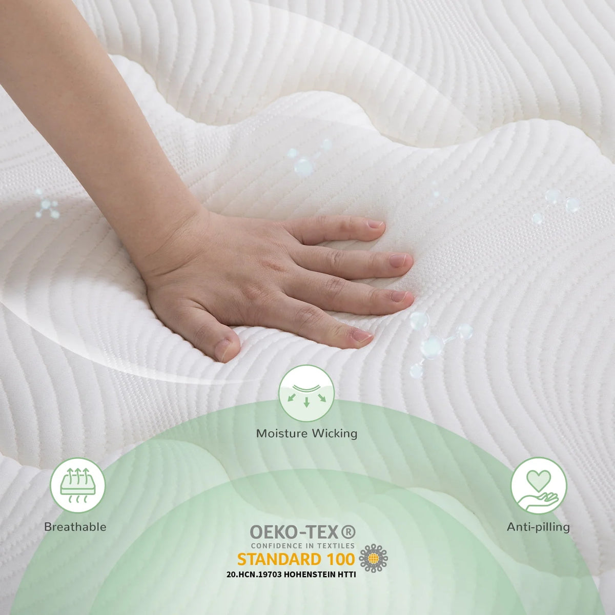 10 Memory Foam Pocket Spring Hybrid Mattress C72775