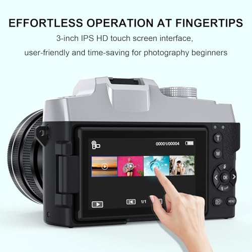 6K 64MP Compact Digital Camera with Microphone W1309