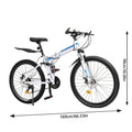 26 Mountain Bike 21-Speed Folding Dual Disc Brake Bicycle C12787